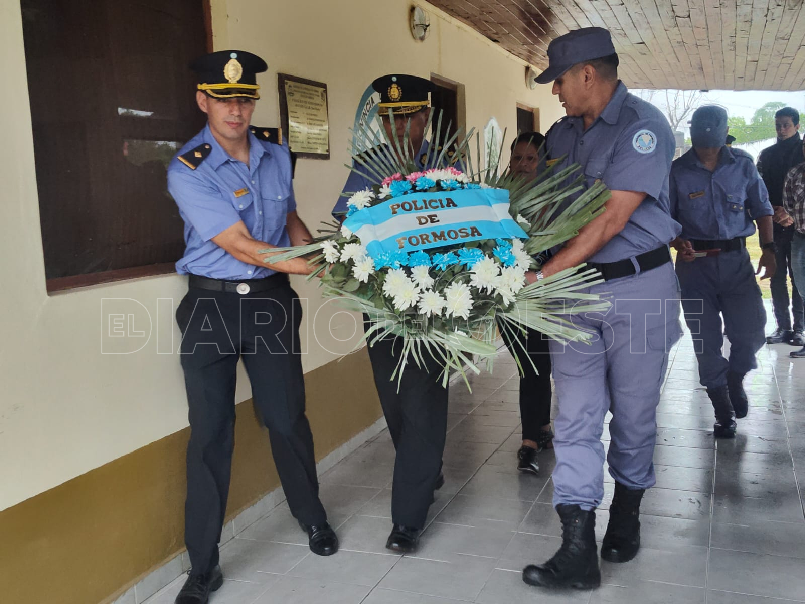 San Hilario La Policía rindió homenaje al Sargento Ayudante Ramón