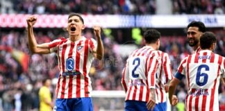Liga española: golazo de Molina para el triunfo del Atlético Madrid