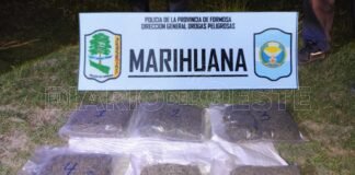 La Policía secuestró cerca de seis kilos de marihuana en zona Ribereña