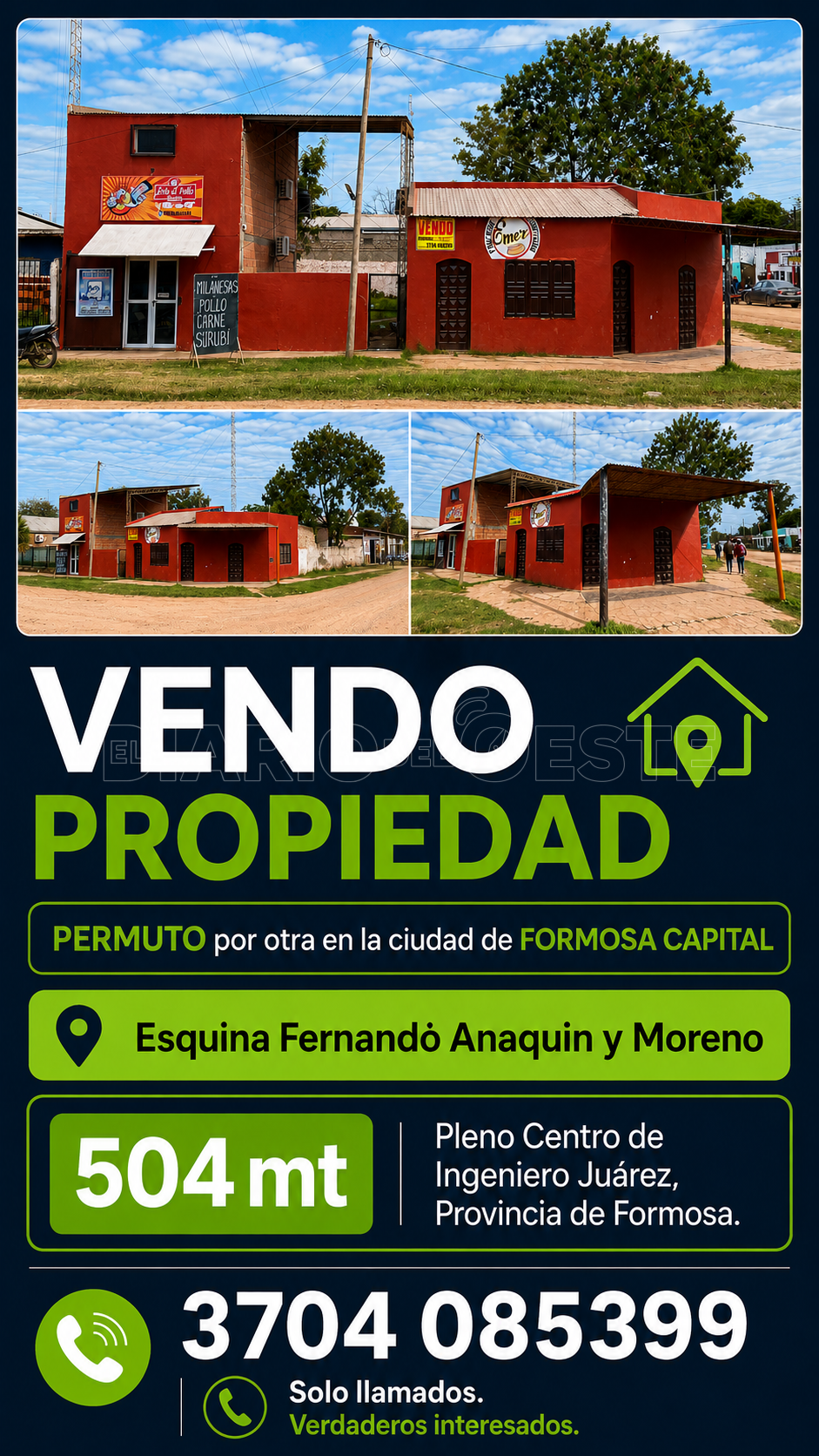 Vendo Propiedad Resistencia Chaco