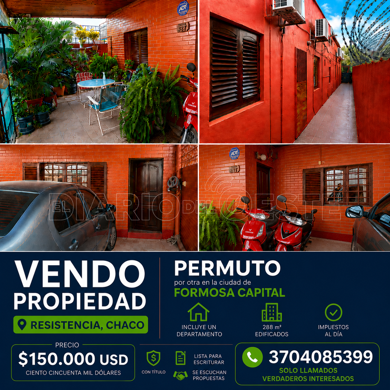 Vendo Propiedad Resistencia Chaco