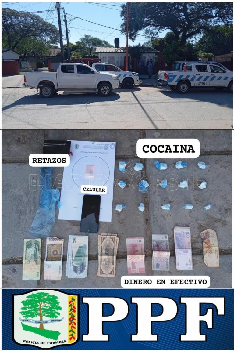 Un dealer paraguayo fue detenido con 15 envoltorios de cocaína